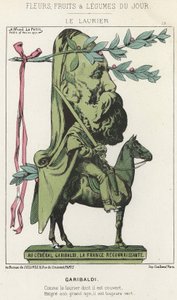 Le Laurier: Cartoon on Garibaldi - ill. from 