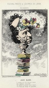 Thoughts: Cartoon on Louis Blanc - illustration from 04/02/1871 in 