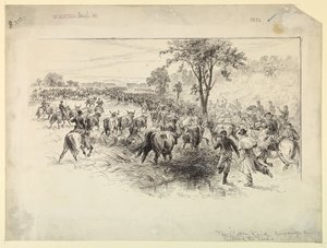 The Cattle Raid by the Confederate Cavalry by Alfred R. Waud