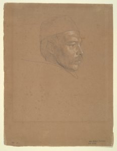 Study of a Man by Alfred Rethel