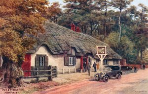 Cat and Fiddle Inn, New Forest by Alfred Robert Quinton