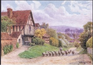 Cropthorne, Nr Evesham, Worcester, from The Cottages and the Village Life of Rural England published by Dent & Sons Limited