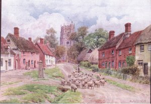 Monks Eleigh, Suffolk, from The Cottages and the Village Life of Rural England published by Dent & Sons Limited