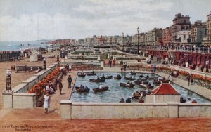 New Boating Pool and Gardens, Brighton by Alfred Robert Quinton