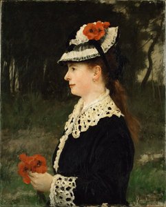 Woman with Red Poppies