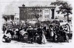Market Scene in Macon, Georgia, from 