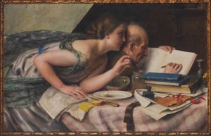 The poet and his muse by Alfred Schwarzschild