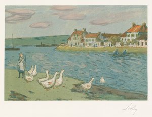 Banks of the River by Alfred Sisley