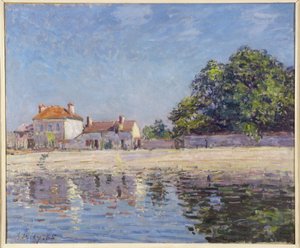 Banks of the Loing, Saint-Mammes by Alfred Sisley