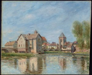 The Bridge and Mills of Moret sur Loing
