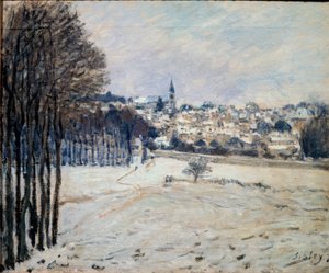 The Snow in Marly by Alfred Sisley