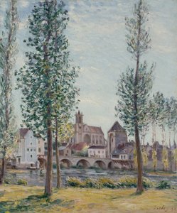 View of Moret sur Loing through the Trees