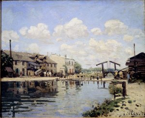 View of St Martin Canal in 1872