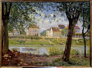 Villeuneuve La Garenne or village on the banks of the Seine