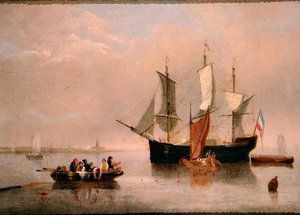 Dutch Coastal Scene by Alfred Stannard