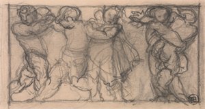 Group of Cherubs (design for a frieze) by Alfred Emile Stevens