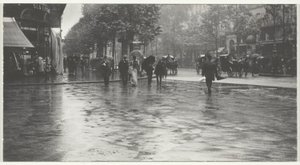 A Wet Day on the Boulevard, Paris