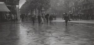 A Wet Day on the Boulevard, Paris by Alfred Stieglitz