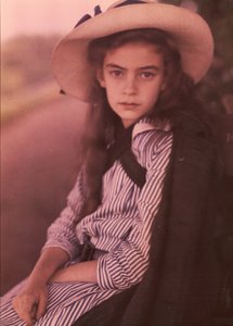 Child with Striped Dress Younger Raab Child by Alfred Stieglitz