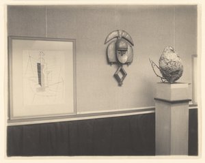 Detail of Picasso-Braque Exhibition at 291 by Alfred Stieglitz