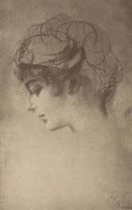 From a Lenbach Sketch by Alfred Stieglitz