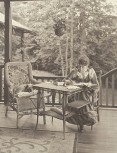 On the Porch, Oaklawn, Lake George by Alfred Stieglitz