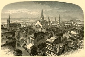 Cincinnati, View from the Carlisle Hotel, 1874