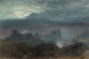 Castle with an Estuary Beyond
