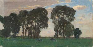 Langenpreising, Pasture with Large Trees
