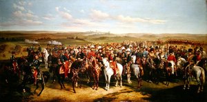 Visit of Prince Albert to the Emperor Napoleon III on the heights near Boulogne, 8th September 1854