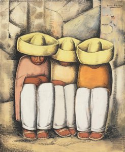 Resting Indians, c.1935 by Alfredo Ramos Martinez