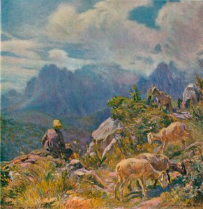 Pastures in the Apuan Alps, c1922