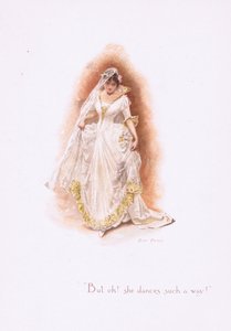 But oh, she dances such a way!, from Some Old Love Songs published by Hildesheimer & Faulkner, 1892 by Alice Havers