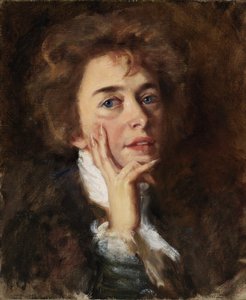 Self-Portrait with Jabot by Alice Pike Barney