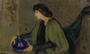 Woman and Peacock, ca. 1900 by Alice Pike Barney