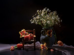 Moody Floral Harvest by Alice Sheng