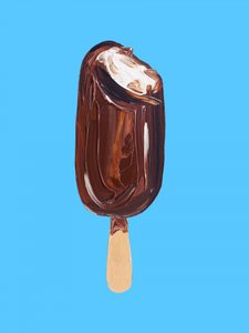 Bitten Chocolate Ice Cream by Alice Straker