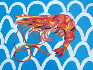 Colorful Ocean Shrimp by Alice Straker