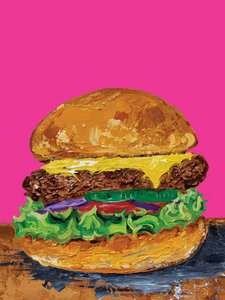 Pop Art Cheeseburger