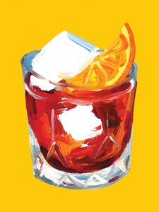Vibrant Negroni Cocktail