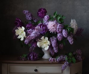 Elegant Lilac Bouquet by Alina Lankina