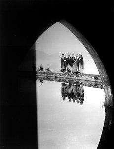 Villa Rosa Maltoni Mussolini: group of adolescents wearing traditional Venetian costumes by Fratelli Alinari