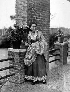 Villa Rosa Maltoni Mussolini: portrait of an adolescent wearing a traditional Calabrian costume