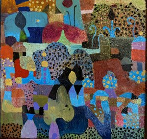 Vibrant Market Folk by Alise Loebelsohn