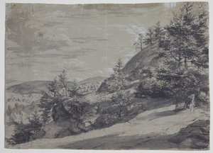Hilly Landscape by Allaert van Everdingen