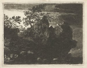 Large Rock Formation by River