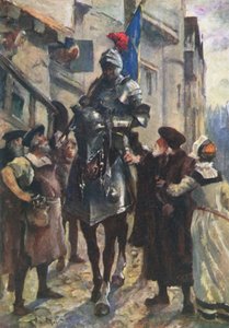 A Messenger from Flodden bringing the Bad News to Edinburgh by Allan (after) Stewart