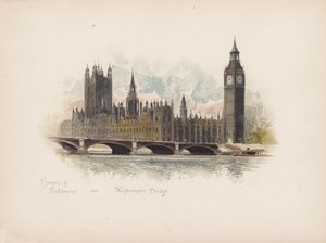 Familiar London: Houses of Parliament and Westminster Bridge