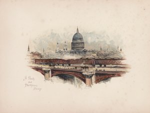 Familiar London: St Pauls and Blackfriars Bridge