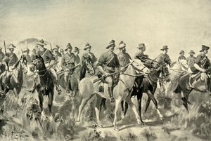 Australian Bushmen on the March, 1901
